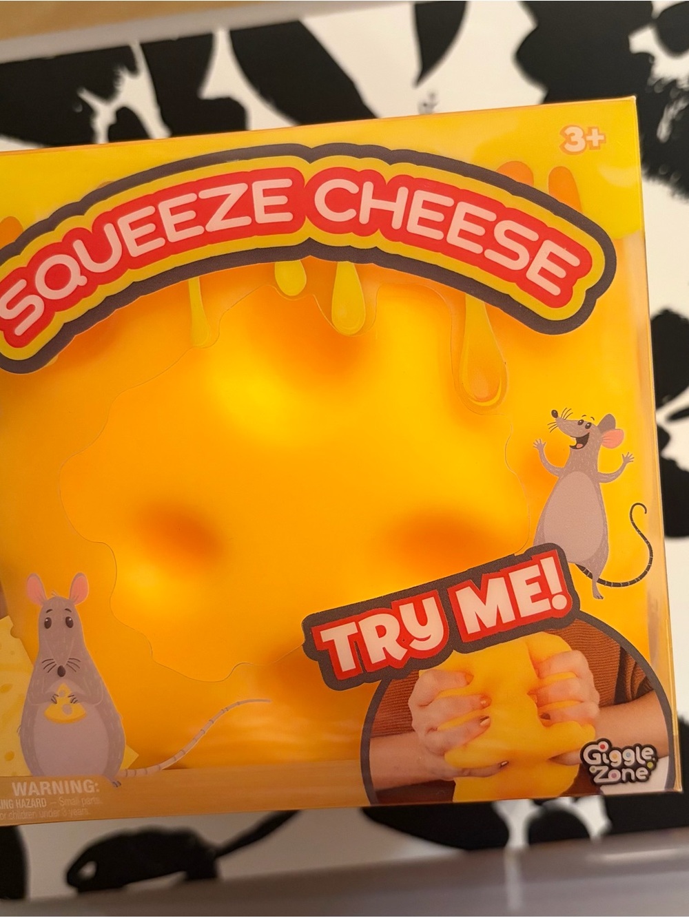 Squeeze Cheese Yellow Stress Toy - Sunny Days